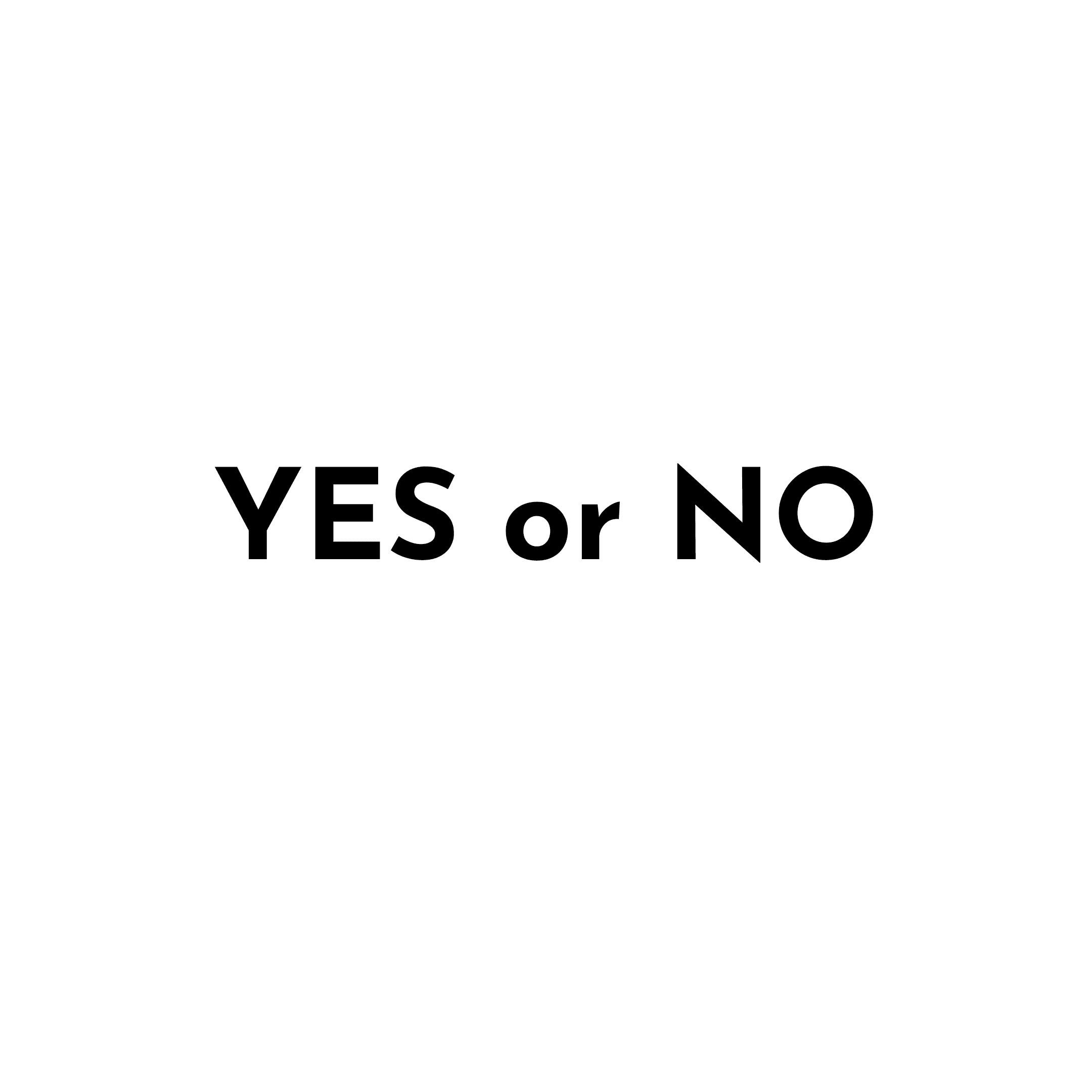 เปิดรับ Yes or No ใช่หรือไม่