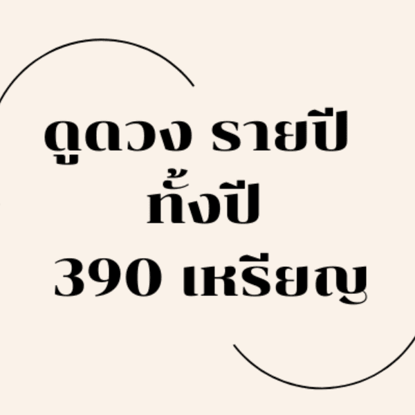 ดูดวง รายปี ทั้งปี โปร  390 เหรียญ