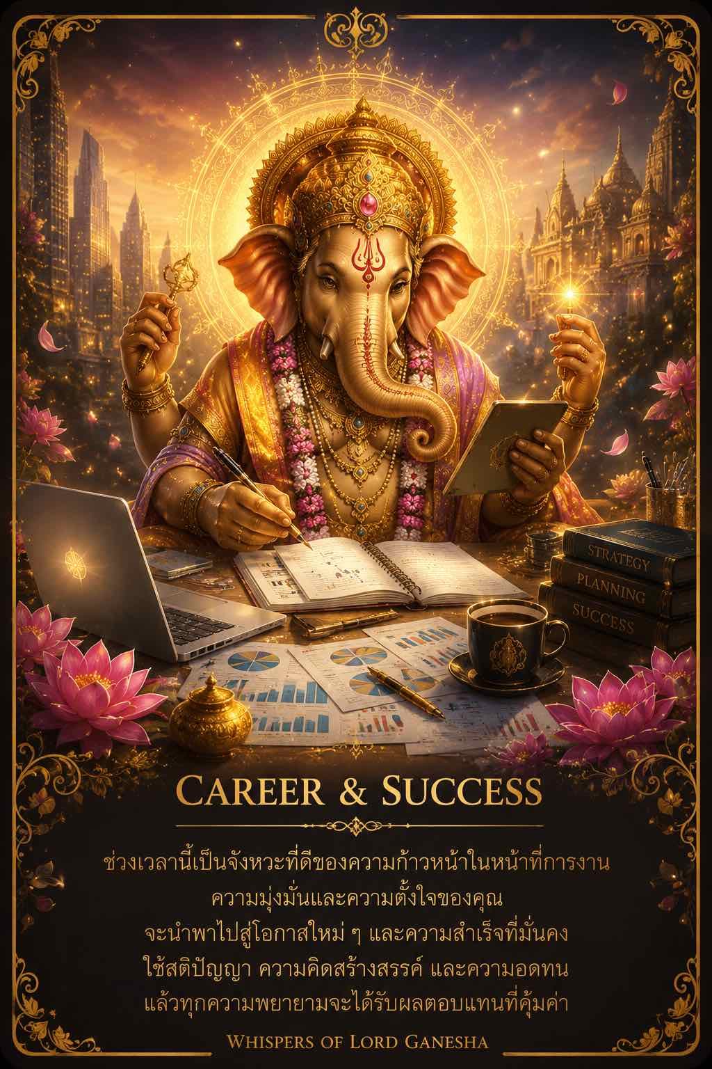 🧑‍⚖️ การงาน🧑‍💼ไพ่ออราเคิลWhispers oflordGanesha