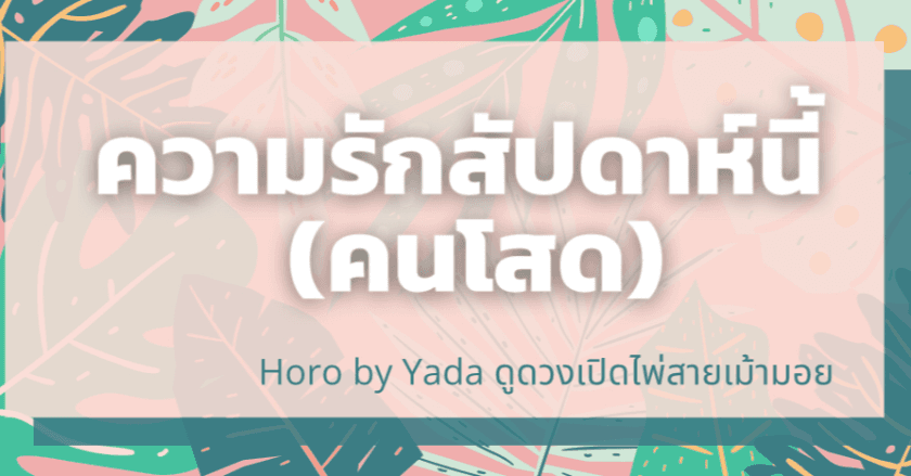 ความรักสัปดาห์นี้ (คนโสด)
