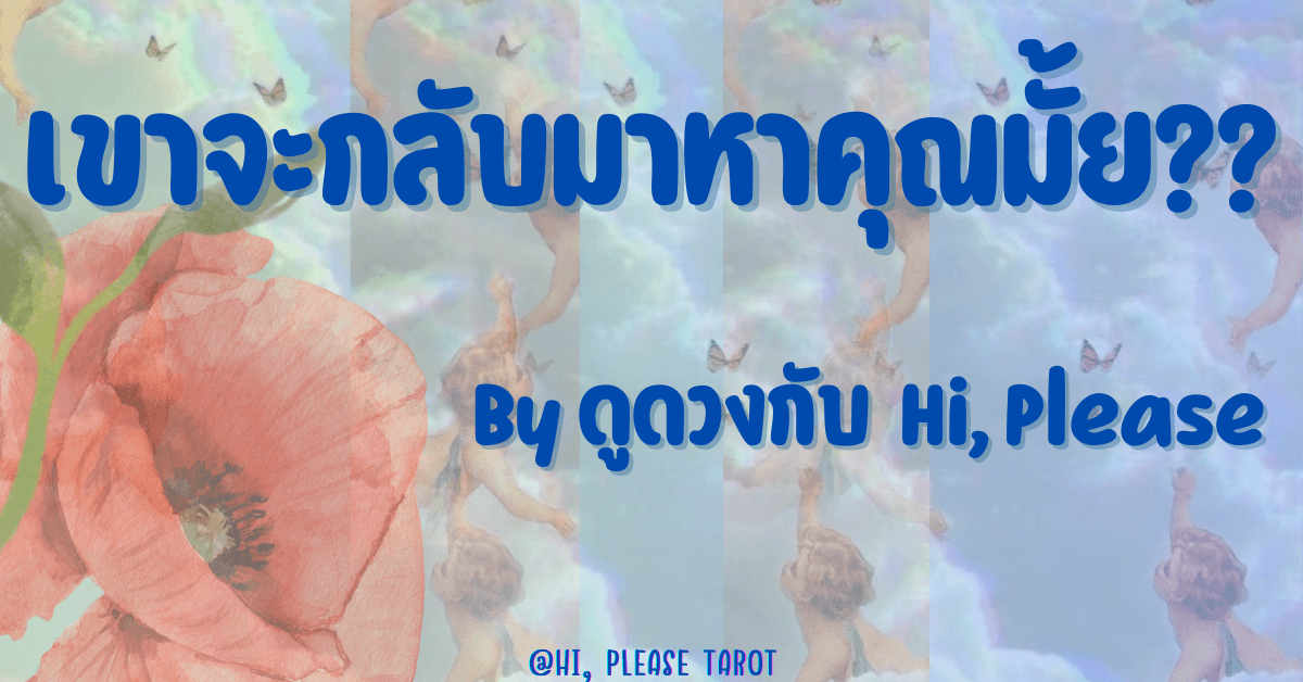 Pick a Card เขาจะกลับมาหาคุณไหม?